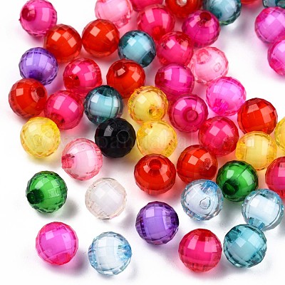 Transparent comme des perles en plastique&nbsp;MACR-T044-01-1