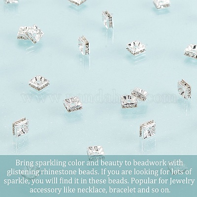 Латунь марки А горный хрусталь Spacer бисер RSB071NF-01S-1