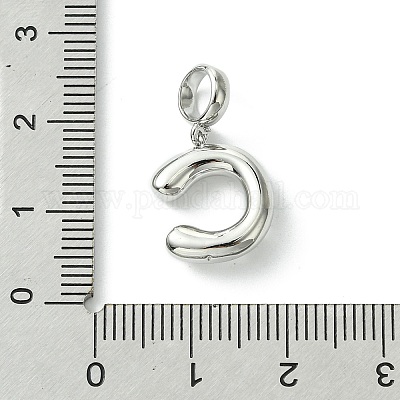 Покрытие стойки латунь с АБС-пластиком жемчуг европейские подвески KK-G501-02C-P-1