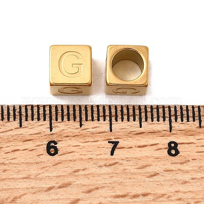 Европейские бусины из нержавеющей стали 304 STAS-D382-02G-G-1