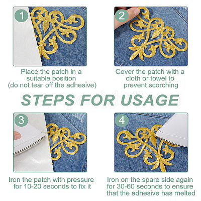 12 шт. 6 стиля полиэстер компьютерная вышивка термоприклеиваемые/пришивные нашивки PATC-GO0001-09-1