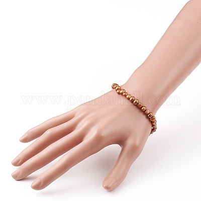 Окрашенные бусины из натурального культивированного пресноводного жемчуга BJEW-JB05892-1