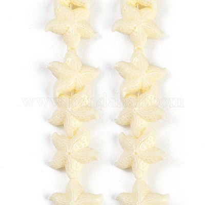 Нити резных бусин синтетического коралла CORA-K009-06B-02-1