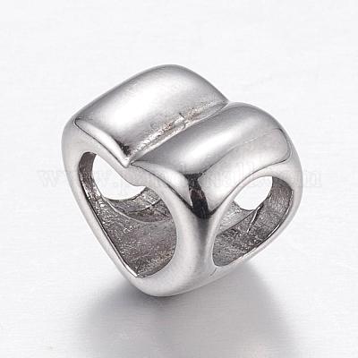 Европейские бусины из нержавеющей стали 304 STAS-P173-104P-1