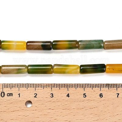 Окрашенные естественный агат бисер пряди G-G203-01C-1