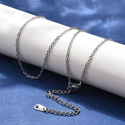 Ожерелья из нержавеющей стали 304 NJEW-E080-10P-1