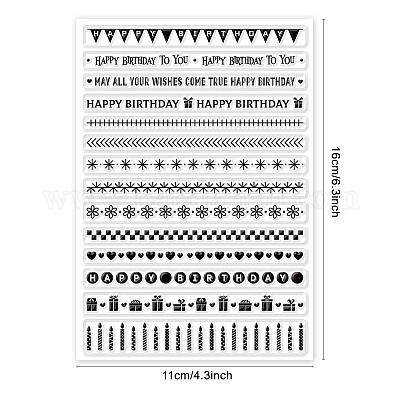 GLOBLELAND Sewing Theme Cut Dies and Clear Stamp