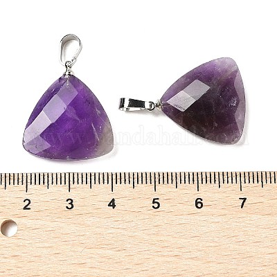 Natürlichen Amethyst Edelsteinanhänger&nbsp;G-L614-D04-P01-1