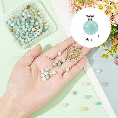 3 нити натуральных цветочных бусин амазонита нити G-GO0001-13-1