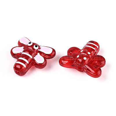 Эмалевые бусины ручной работы в технике лэмпворк LAMP-T023-26E-1