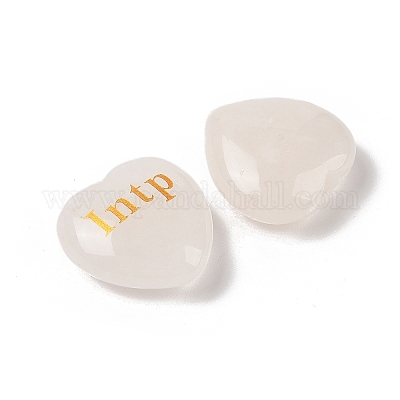 Натуральный кварцевый кристалл с гравировкой сердца X1-G-K353-05F-1