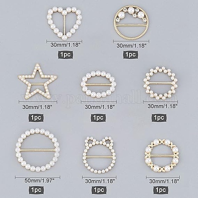 8 шт. 8-х стилевые пряжки из сплава JEWB-NB0001-07-1