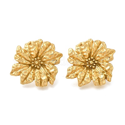 Серьги-гвоздики из нержавеющей стали 304 EJEW-S254-03G-1