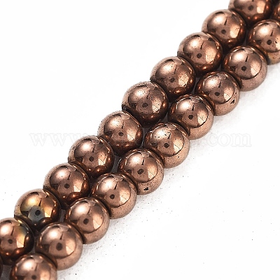 Синтетические магнитные гематит бусины пряди G-P545-K01-01D-1