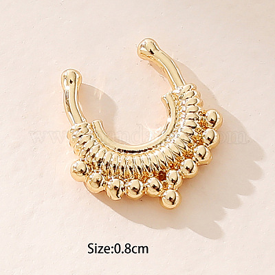 Латунные круглые бусины/подковообразные штанги для носа FS-WGEE181-01-1