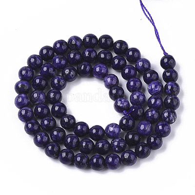 Естественно чароитовыми бисер пряди&nbsp;LS-G-S150-57-6mm-1