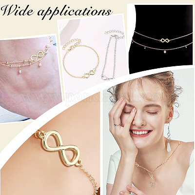 20 шт. 2-х цветные латунные соединительные звенья KK-GA0001-99-1