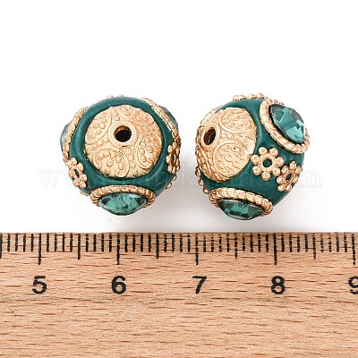 Круглые бусины из смолы ручной работы из Индонезии IPDL-R400-17-1