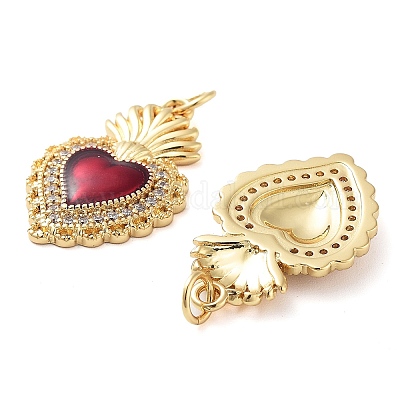 Покрытие стойки латунь микро паве прозрачные подвески с кубическим цирконием класса AAA KK-M280-10A-G-1