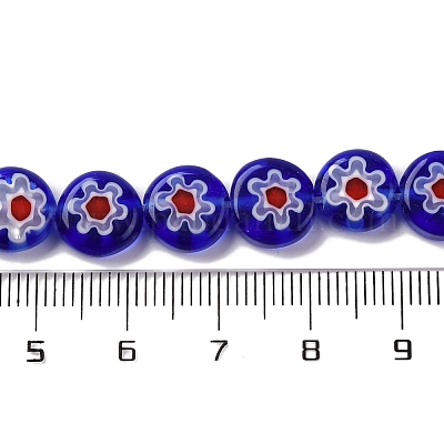 Ручной работы millefiori стеклянные бусины нитки LAMP-G164-04G-1