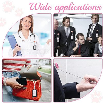 4 шт. 4 стиля ПВХ лапа значок катушка AJEW-CA0001-28A-1