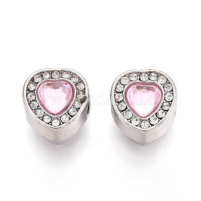 Стойки покрытие сплава горный хрусталь европейских бусы FIND-N011-06P-1