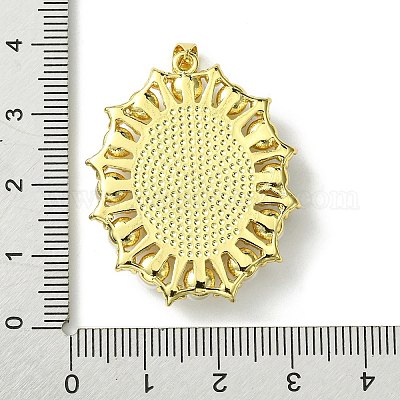 Кулоны из экологически чистой латуни KK-A204-02C-03G-1