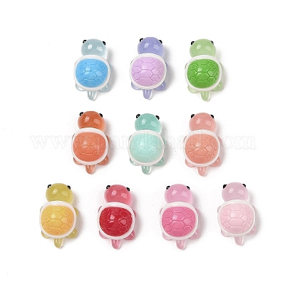 Светящиеся непрозрачные кабошоны из непрозрачной смолы RESI-Q230-06-1