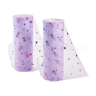 Сетчатые ленты с пайетками и звездами OCOR-P010-F10-1