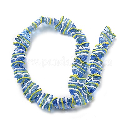 Выпечка окрашенные стеклянные бусины LAMP-I032-01G-1