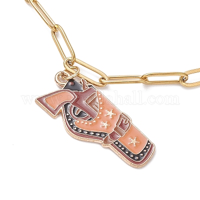 2 шт. 2 браслета с подвесками из сплава и эмали в стиле ковбоя в западном стиле BJEW-JB12521-1