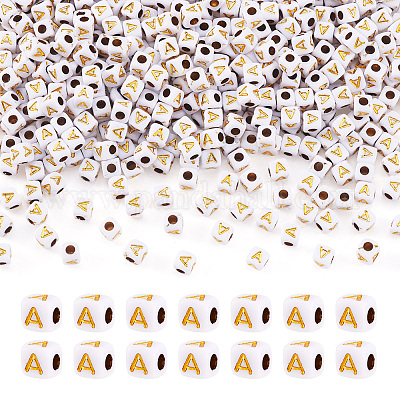 Непрозрачные акриловые бусины MACR-TAG0001-07A-1