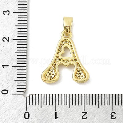 Латунные микро проложить кубического циркония подвески ZIRC-C012-01G-01-1