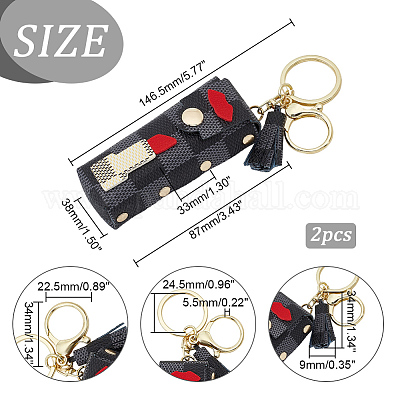 Shop WADORN 2pcs Chapstick Keychain Holder for Jewelry Making - PandaHall  Selected