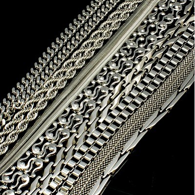 Не тускнеющее ожерелье из нержавеющей стали 304 или 201 для мужчин и женщин STAS-C042-04-1