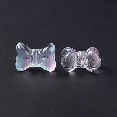 Perles de verre peintes par pulvérisation transparent&nbsp;GLAA-I050-11K-1