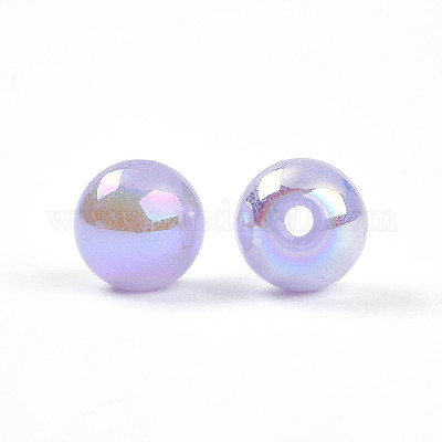 Гальванизированные стеклянные жемчужные бусины EGLA-T021-14C-06-1