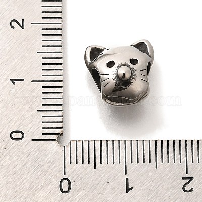 Европейские бусины из нержавеющей стали 304 STAS-G350-06AS-1