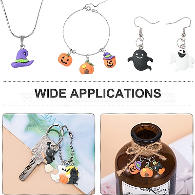 40шт 10 стиля непрозрачные подвески из смолы RESI-CJ0002-89-1