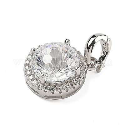 925 подвеска из стерлингового серебра с паве из кубических цирконий STER-B009-01B-04-1