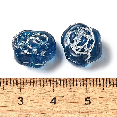 Прозрачные бусины лэмпворк LAMP-P065-01A-12-1