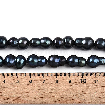 Нити натуральных бусинок из зернистого жемчуга кеши в стиле барокко PEAR-S020-F13-1