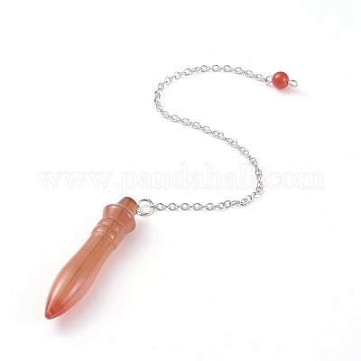 Spitzes Wünschelrutenpendel aus Naturstein&nbsp;G-J386-A-1