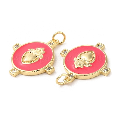 Латунные микро проложить кубического циркония подвески KK-M246-16G-01-1