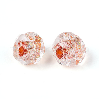 Ручной работы бусины фольги FOIL-T007-01D-1