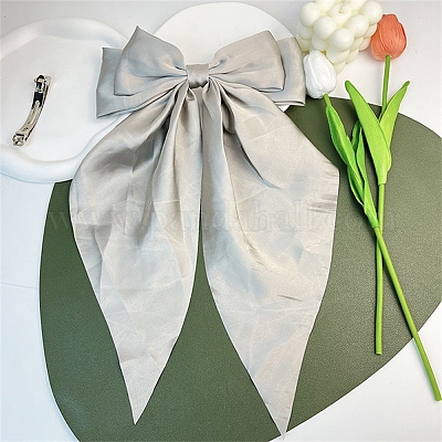 Haarspangen Mit Großer Satin-Schleife – 2 Stück, 21x35 Cm, Für Damen & Mädchen