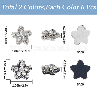 12 шт. аппликации в виде звезд 2 цветов PATC-GF0001-39-1