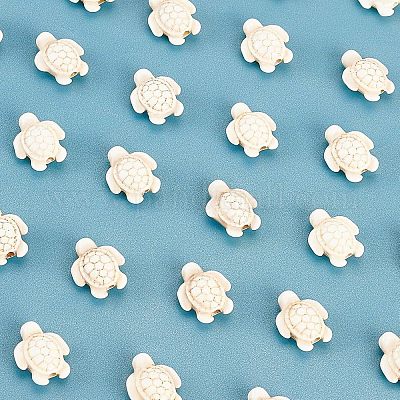 4 нити синтетических окрашенных бирюзовых бусин G-NB0003-29-1