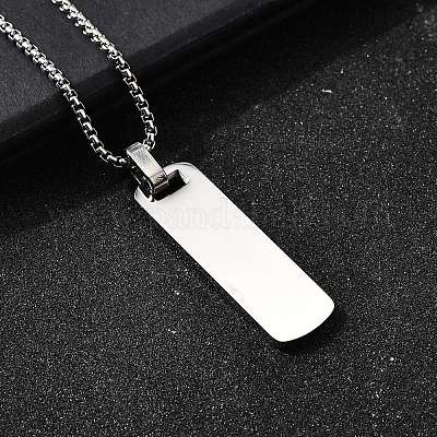 Ожерелья с подвесками из нержавеющей стали 304 NJEW-P329-04E-P-1