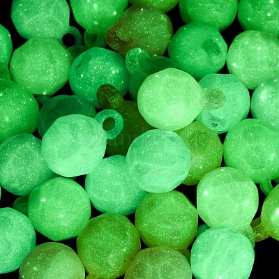 Подвески из непрозрачного светящегося пудрового акрила OACR-G052-12C-1